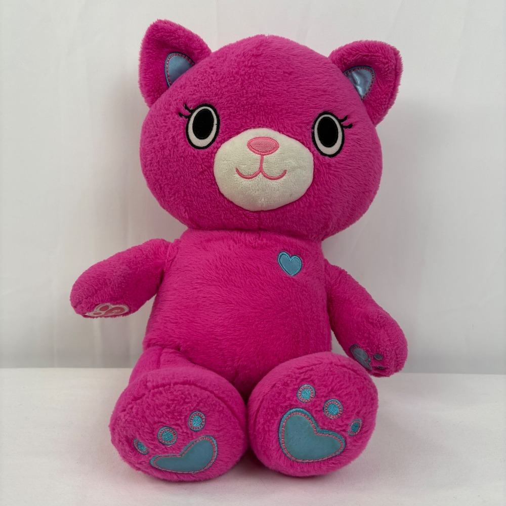 Build-A-Bear Workshop Kabu Catlynn Kawaii Pink Cat Stuffed‎ Animal Plush 201&
